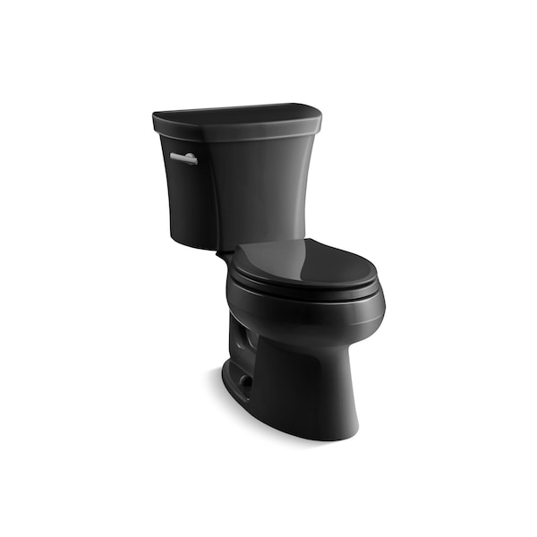Elongated 1.28 GPF Toilet W/ 14 Rough-In, 1.28 gpf, Black